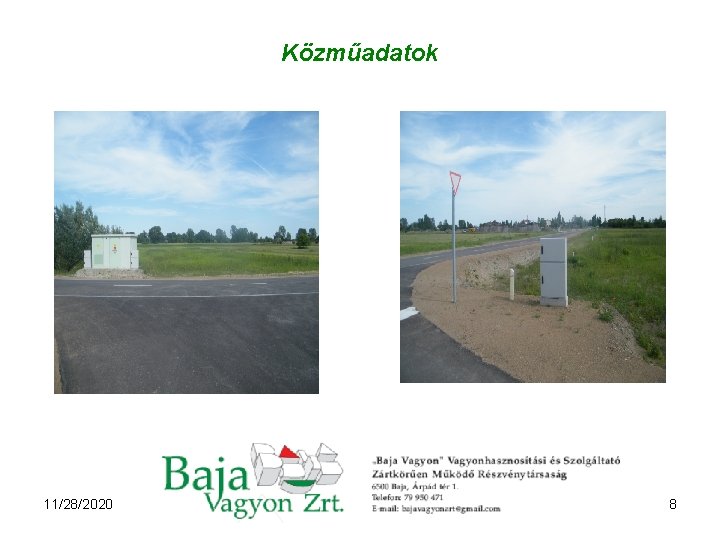 Közműadatok 11/28/2020 8 