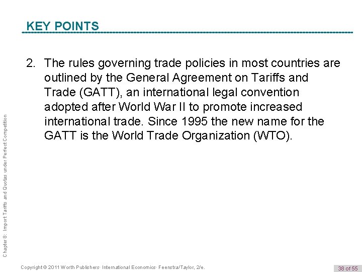 Chapter 8: Import Tariffs and Quotas under Perfect Competition K e y POINTS Term