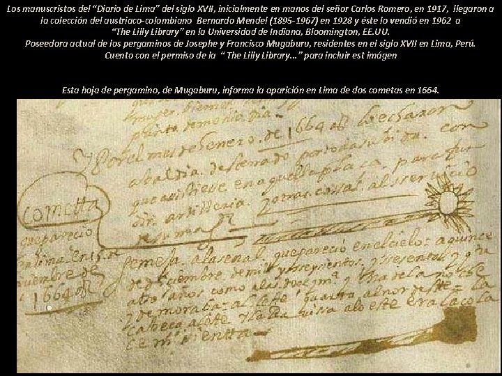 Los manuscristos del “Diario de Lima” del siglo XVII, inicialmente en manos del señor