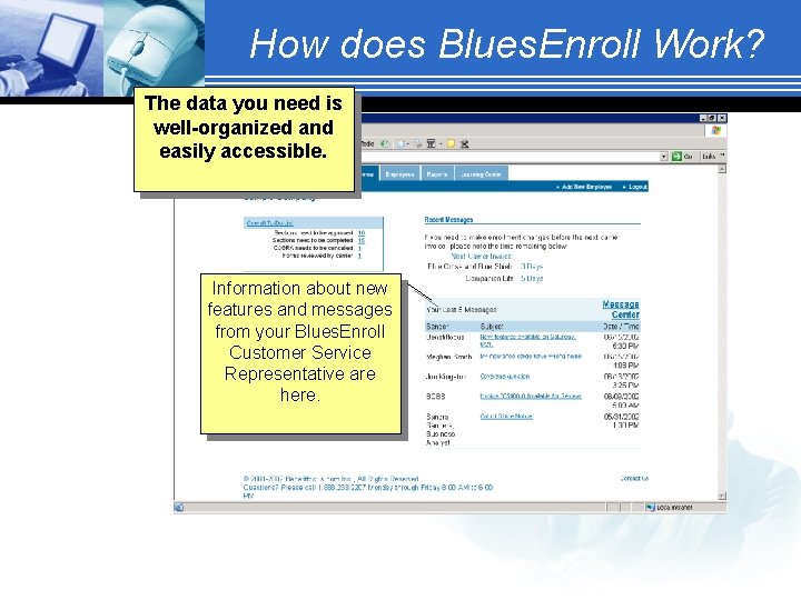 How does Blues. Enroll Work? The data you need is well-organized and easily accessible.