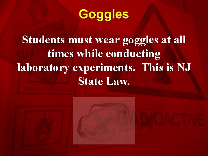 Slide 1 Laboratory Safety Slide 2 Safety in