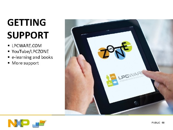 GETTING SUPPORT § § LPCWARE. COM You. Tube/LPCZONE e-learning and books More support PUBLIC
