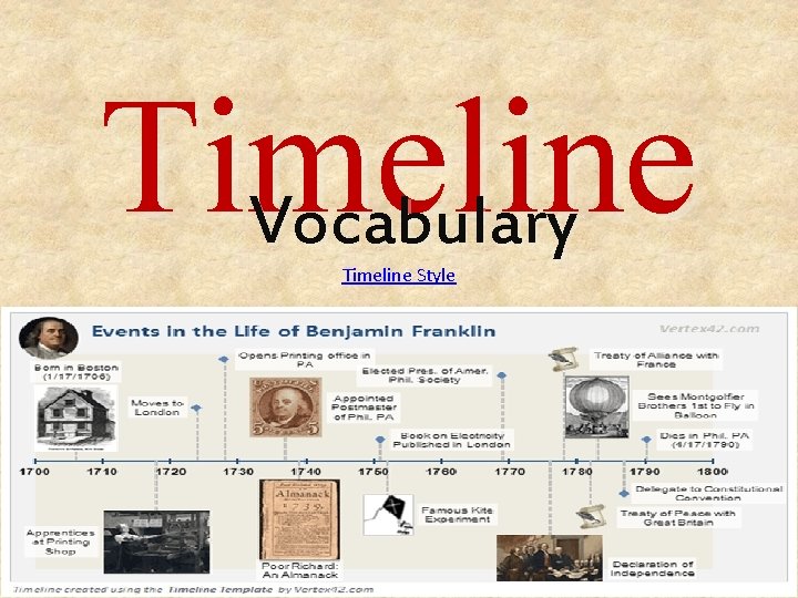 Timeline Vocabulary Timeline Style 