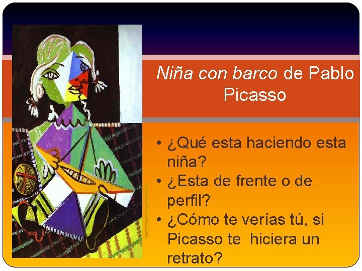 Niña con barco de Pablo Picasso plasticamariarios. blogspot. com • ¿Qué esta haciendo esta