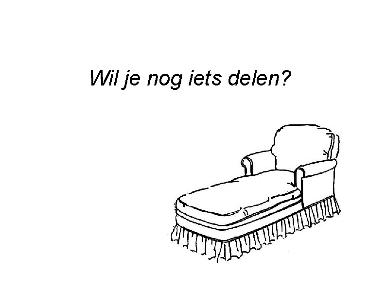 Wil je nog iets delen? 