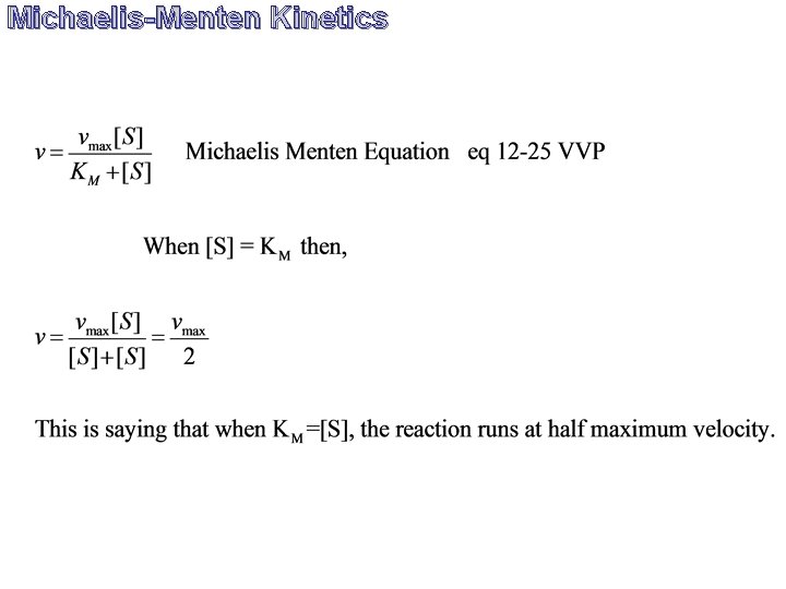 Michaelis-Menten Kinetics 