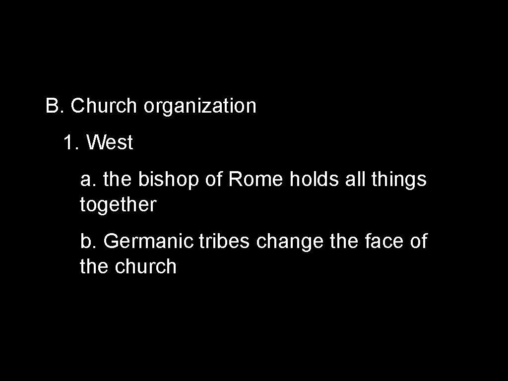 East West Churches Whats the Difference I Background