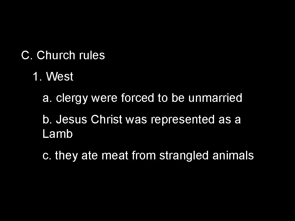 East West Churches Whats the Difference I Background