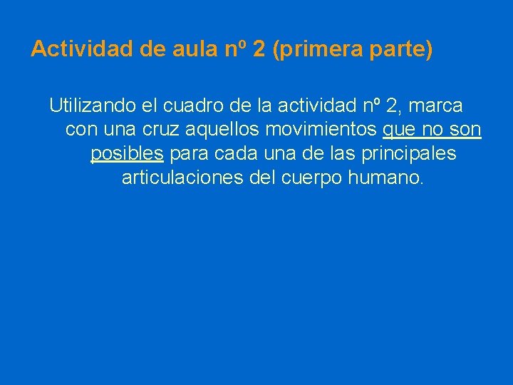 Actividad de aula nº 2 (primera parte) Utilizando el cuadro de la actividad nº