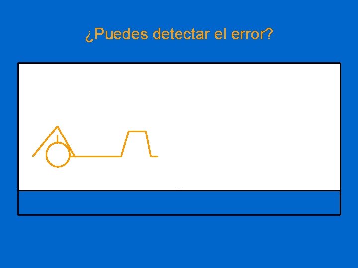 ¿Puedes detectar el error? 