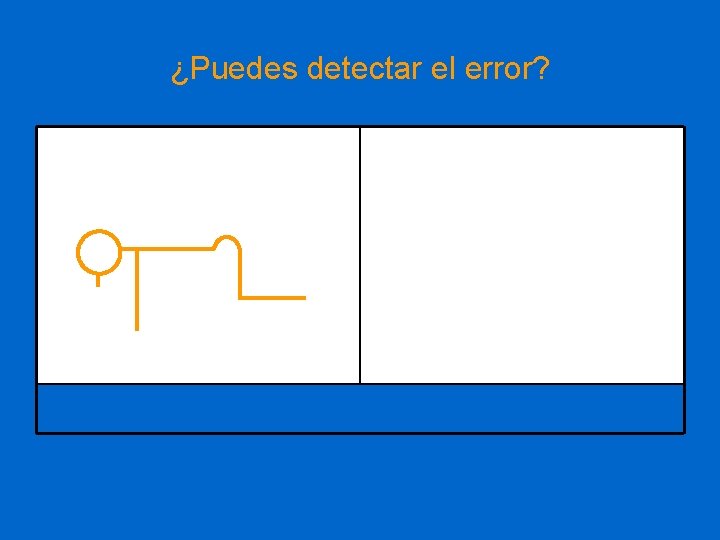 ¿Puedes detectar el error? 