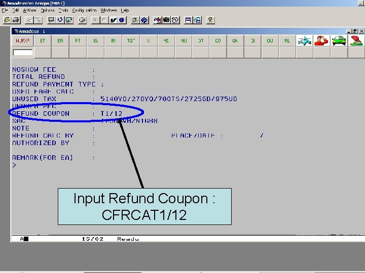 Input Refund Coupon : CFRCAT 1/12 