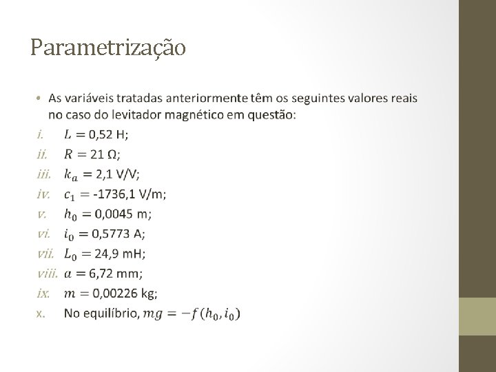 Parametrização • 