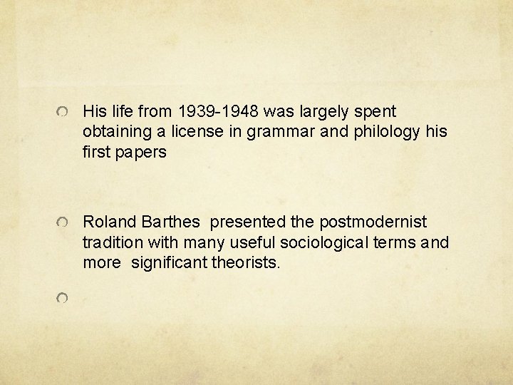 His life from 1939 -1948 was largely spent obtaining a license in grammar and