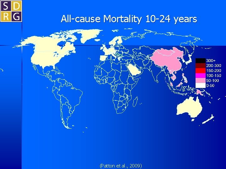 All-cause Mortality 10 -24 years (Patton et al. , 2009) 