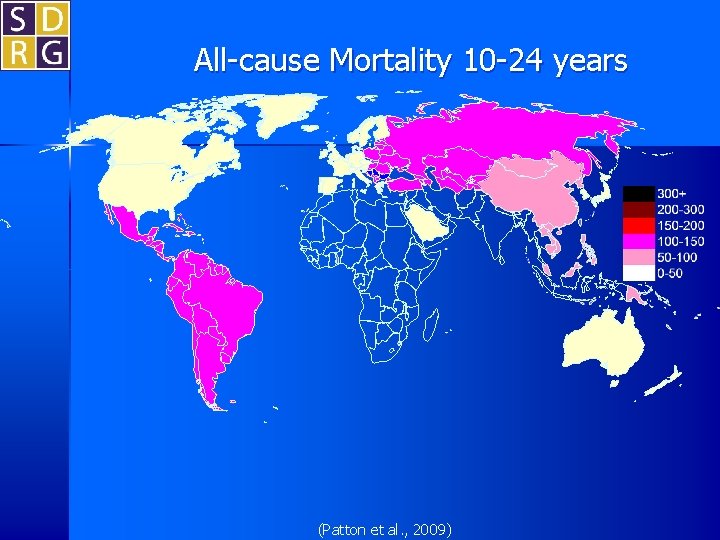 All-cause Mortality 10 -24 years (Patton et al. , 2009) 