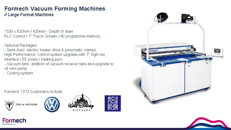 Formech Vacuum Forming Machines // Large Format Machines 1330 x 620 mm / 420