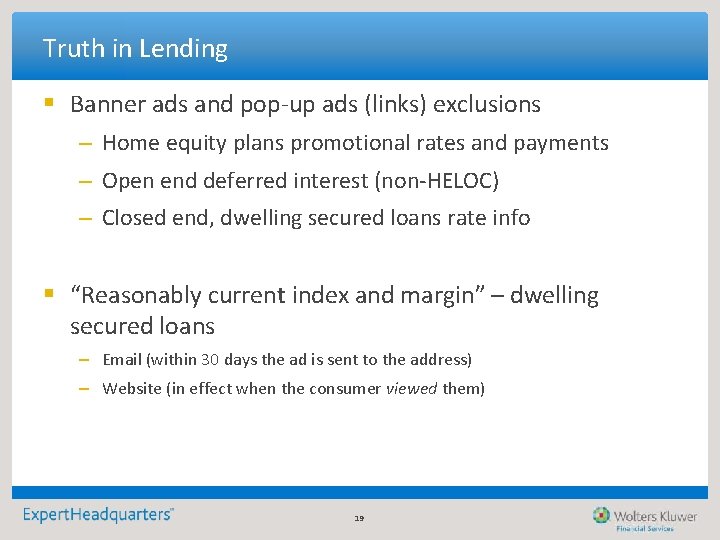 Truth in Lending § Banner ads and pop-up ads (links) exclusions – Home equity Truth in Lending § Banner ads and pop-up ads (links) exclusions – Home equity
