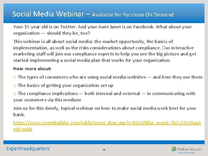 Social Media Webinar – Available for Purchase On Demand Your 16 year old is Social Media Webinar – Available for Purchase On Demand Your 16 year old is