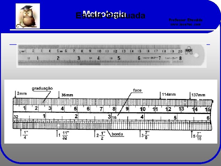 Metrologia Escala Graduada Professor Etevaldo www. iecetec. com 
