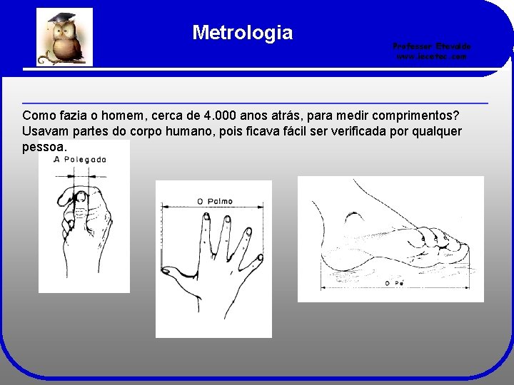 Metrologia Professor Etevaldo www. iecetec. com Como fazia o homem, cerca de 4. 000