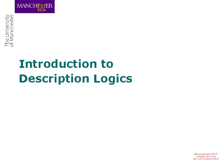 Introduction to Description Logics 