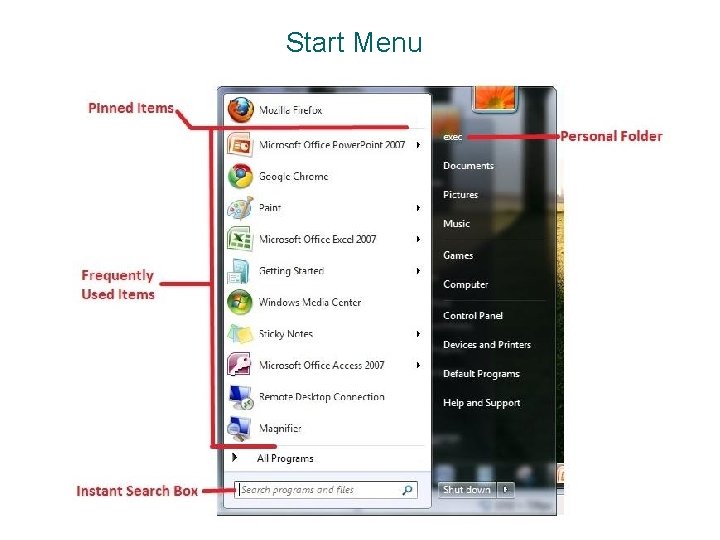 Start Menu Start Menu