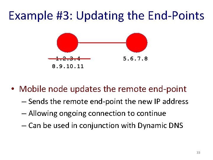 Example #3: Updating the End-Points 1. 2. 3. 4 8. 9. 10. 11 5.