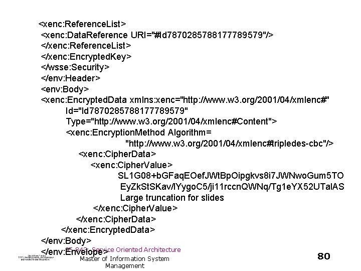  <xenc: Reference. List> <xenc: Data. Reference URI="#Id 7870285788177789579"/> </xenc: Reference. List> </xenc: Encrypted.