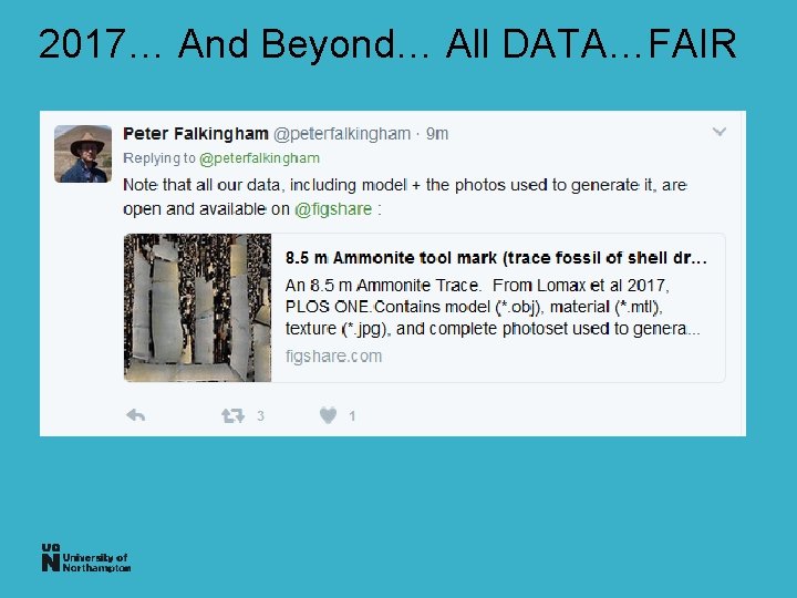 2017… And Beyond… All DATA…FAIR 