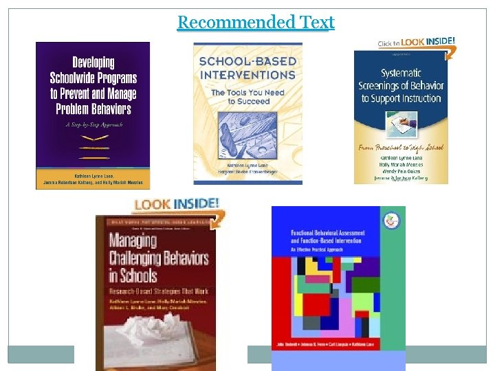 Recommended Text Recommended Text