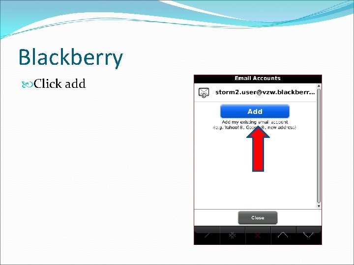 Blackberry Click add 