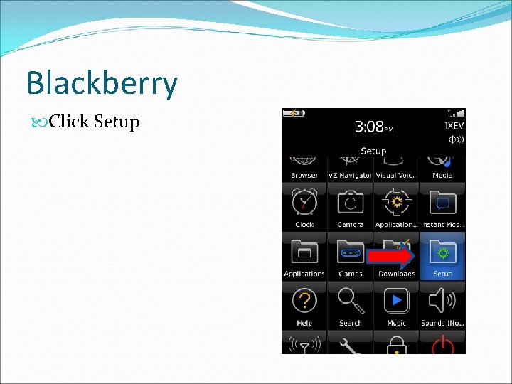 Blackberry Click Setup 
