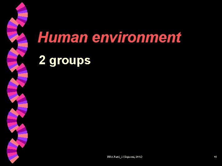 Human environment 2 groups BBA Part 1_1 (Gajaseni, 2001) 45 