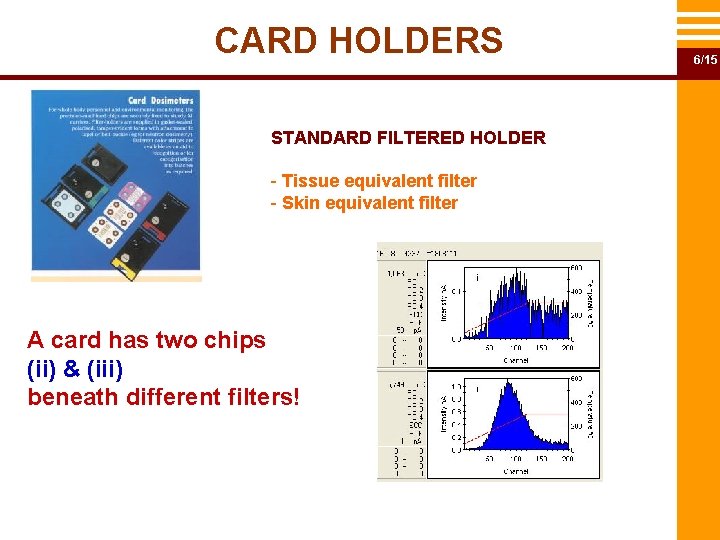 CARD HOLDERS STANDARD FILTERED HOLDER - Tissue equivalent filter - Skin equivalent filter A