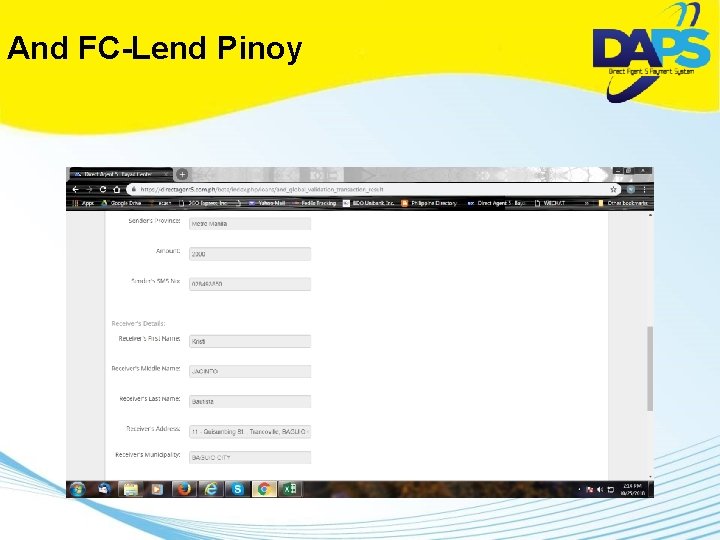 And FC-Lend Pinoy 