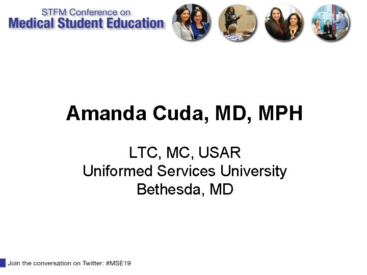 Amanda Cuda, MD, MPH LTC, MC, USAR Uniformed Services University Bethesda, MD 