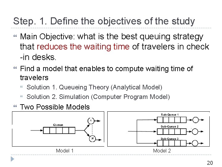 Step. 1. Define the objectives of the study Main Objective: what is the best