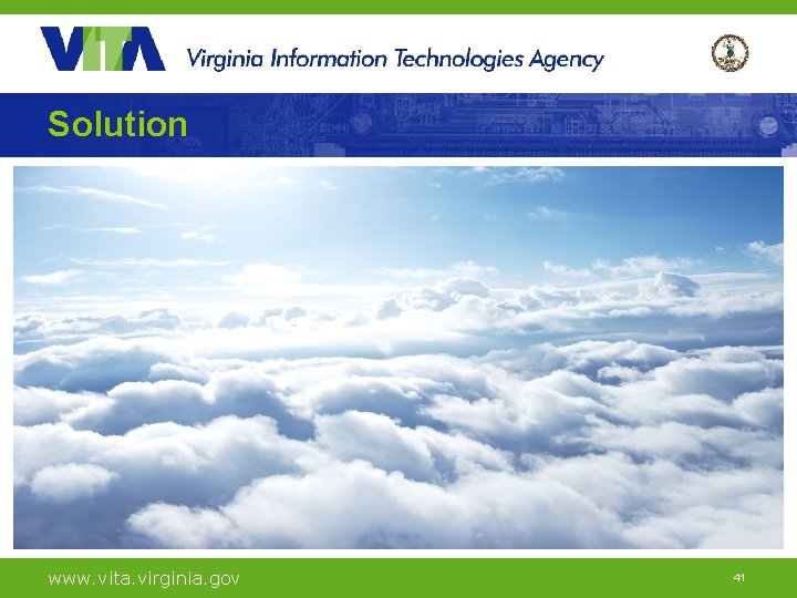 Solution www. vita. virginia. gov 41 