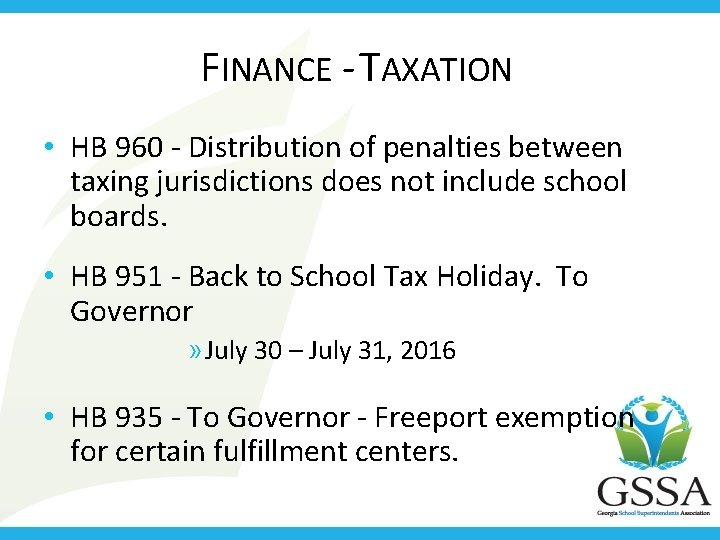 FINANCE - TAXATION • HB 960 - Distribution of penalties between taxing jurisdictions does