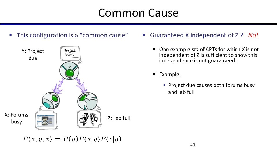 Common Cause § This configuration is a “common cause” § Guaranteed X independent of