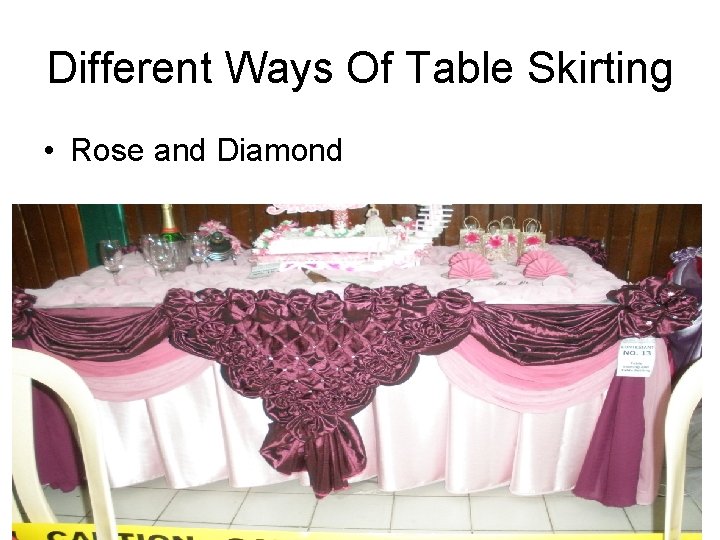 Different Ways Of Table Skirting • Rose and Diamond 