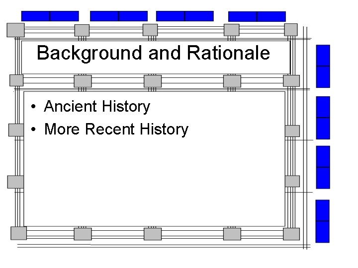 Background and Rationale • Ancient History • More Recent History 