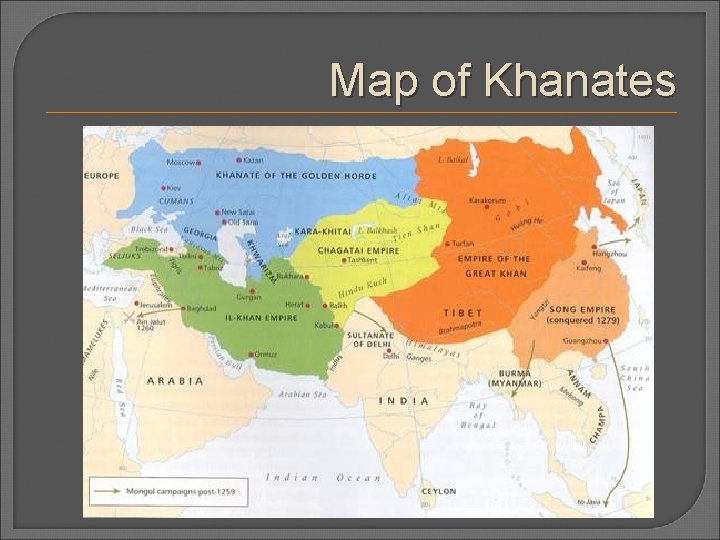 Map of Khanates 