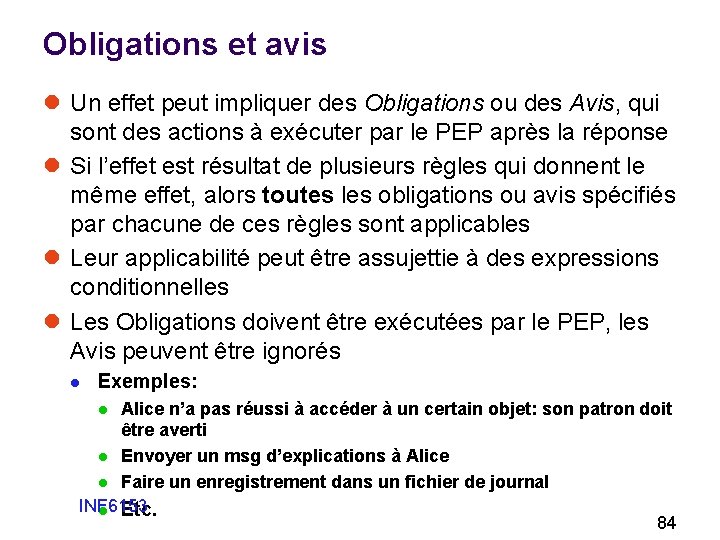 Obligations et avis l Un effet peut impliquer des Obligations ou des Avis, qui