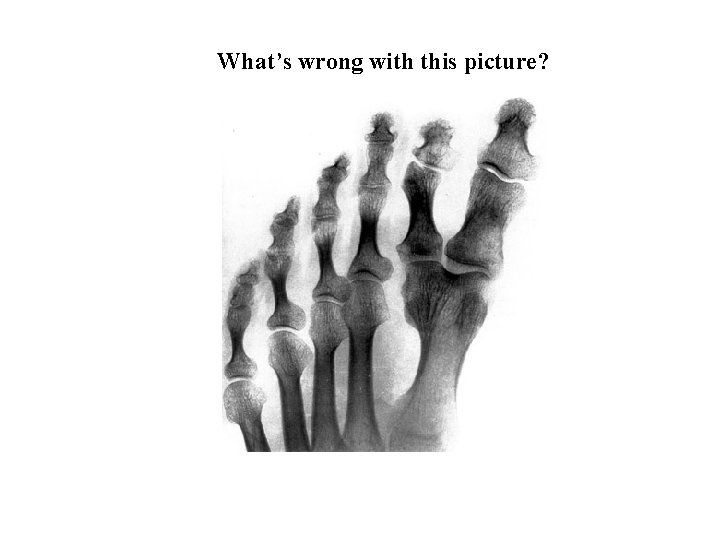 What’s wrong with this picture? 