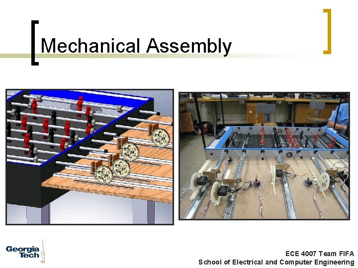 Mechanical Assembly ECE 4007 Team FIFA School of Electrical and Computer Engineering 