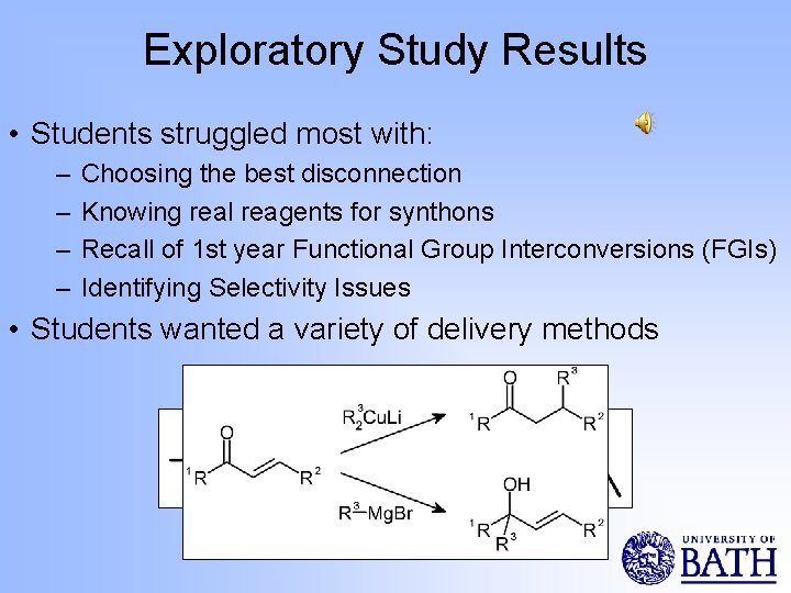 Exploratory Study Results • Students struggled most with: – – Choosing the best disconnection