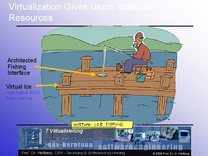 Virtualization Gives Users Idealized Resources Architected Fishing Interface Virtual Ice Has better RAS than