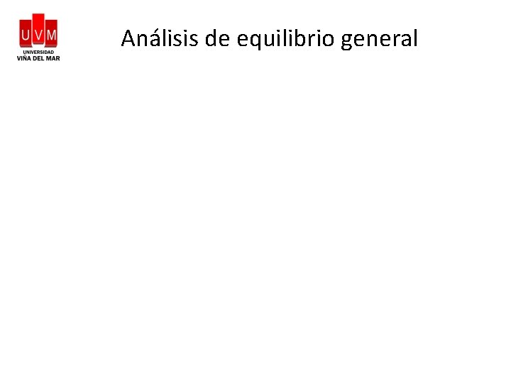 Análisis de equilibrio general 